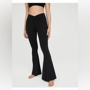 Aerie Crossover Flare Leggings Long Inseam